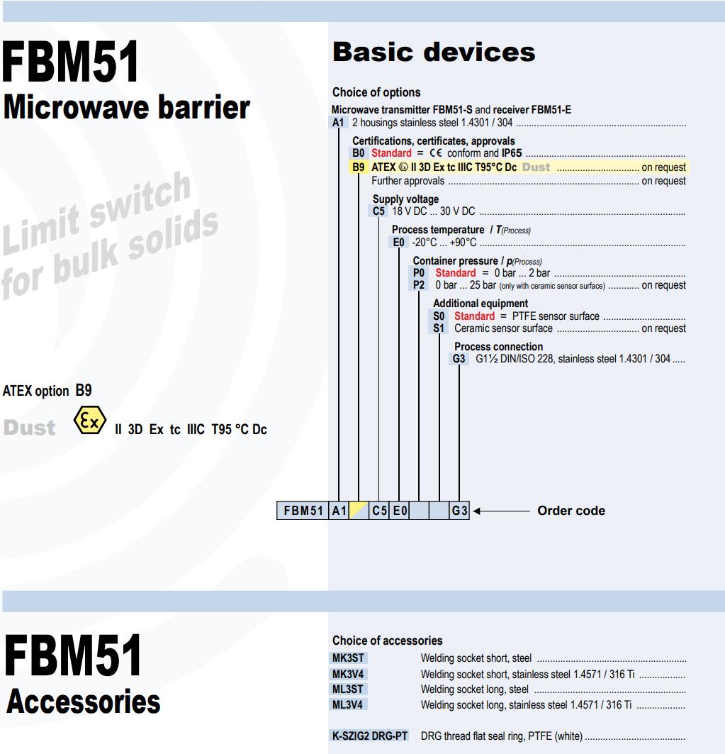 MOLOSbarrier 限位开关 FBM51